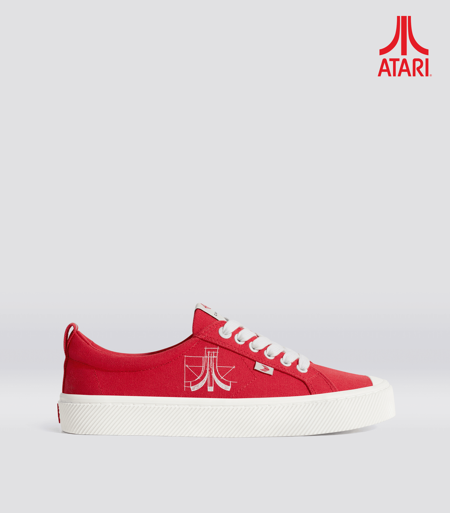 OCA Low ATARI Red Canvas Sneaker Women