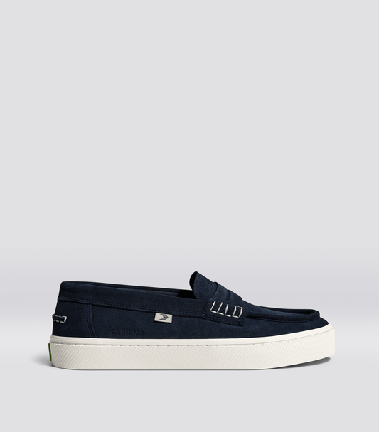 CAJU Loafer Navy Suede Men