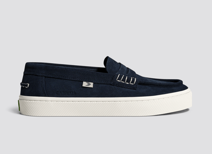 CAJU Loafer Navy Suede Women