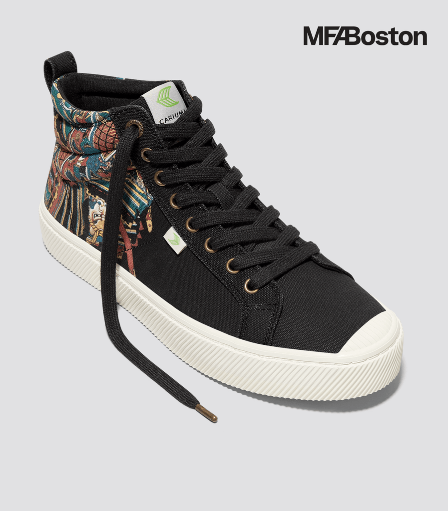 CARIUMA Women s Hokusai Warrior Print High Top Shoes OCA High