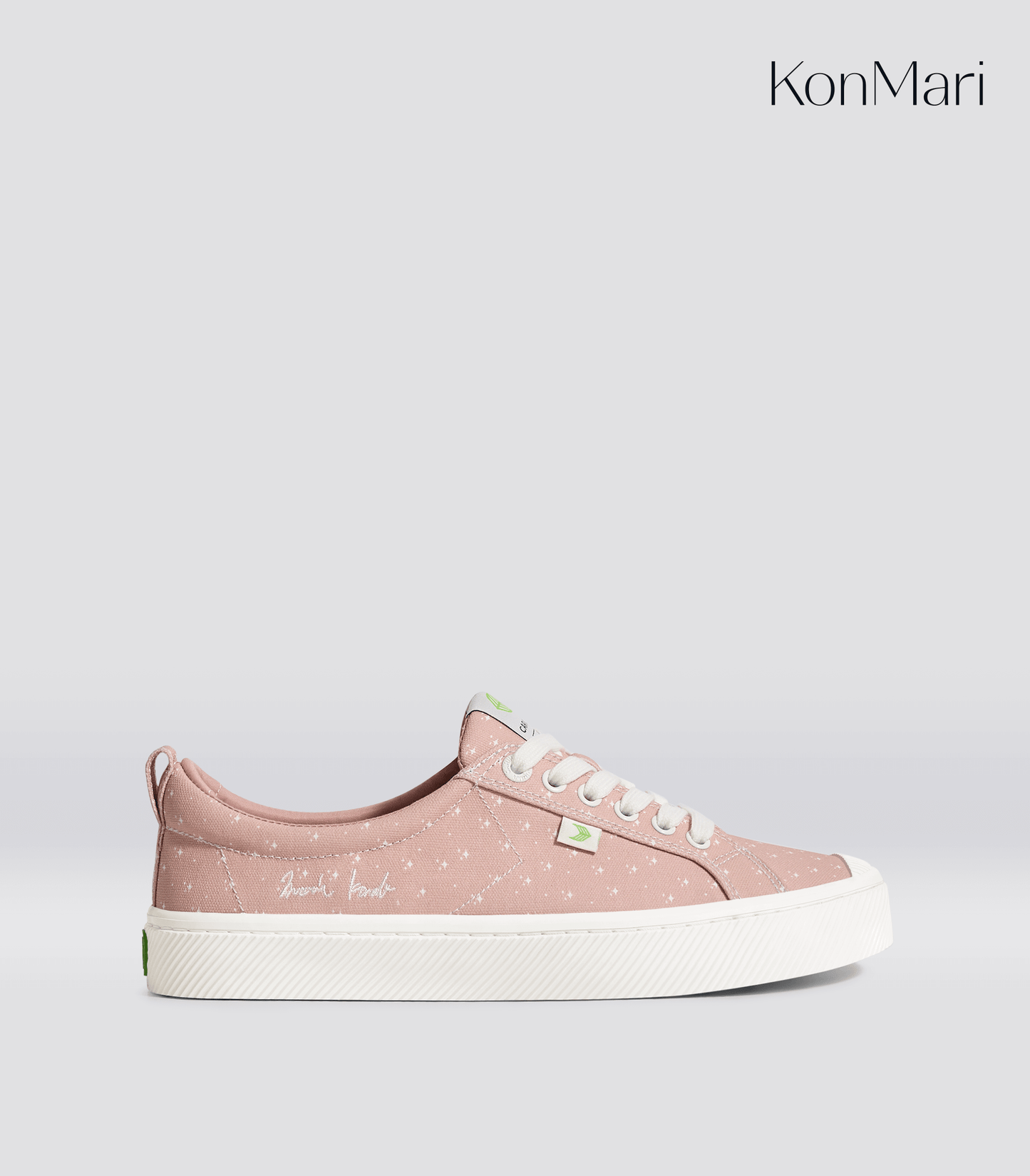 Marie Kondo OCA Low Rose Canvas Contrast Thread Sneaker Women