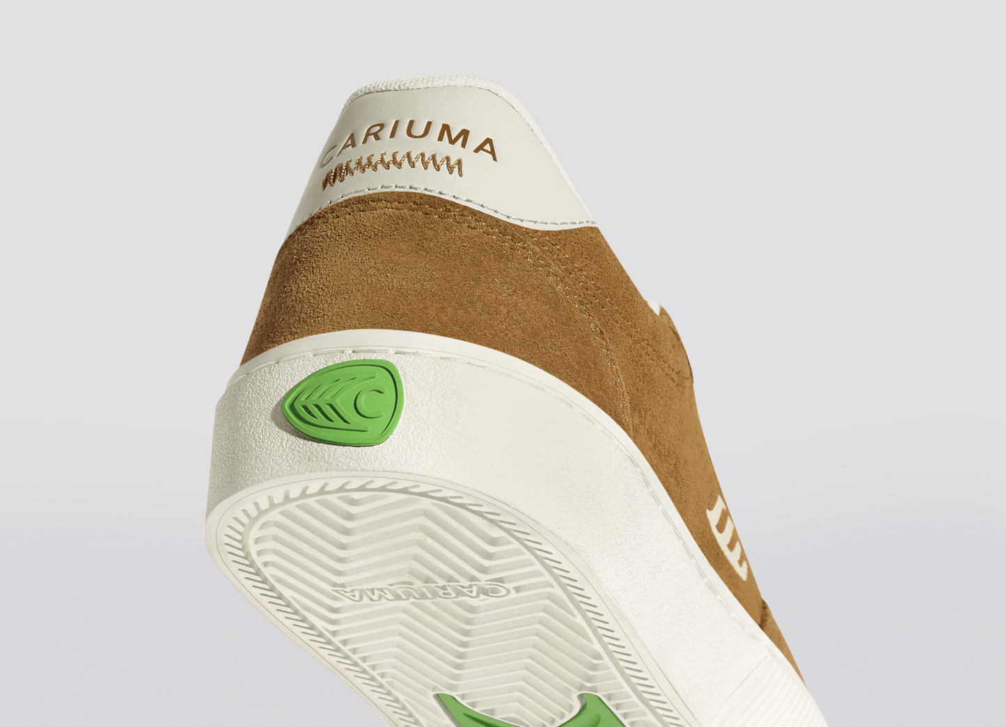 NAIOCA Camel Suede Ivory Logo Sneaker Men