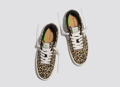 NAIOCA Leopard Print Canvas Sneaker Men