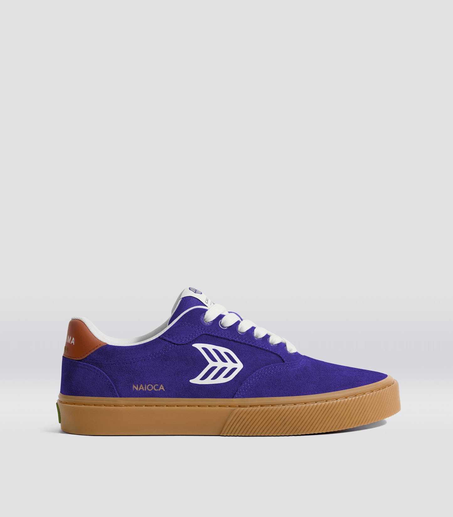 NAIOCA Gum Liberty Purple Suede Off-White Logo Orange Sneaker Women