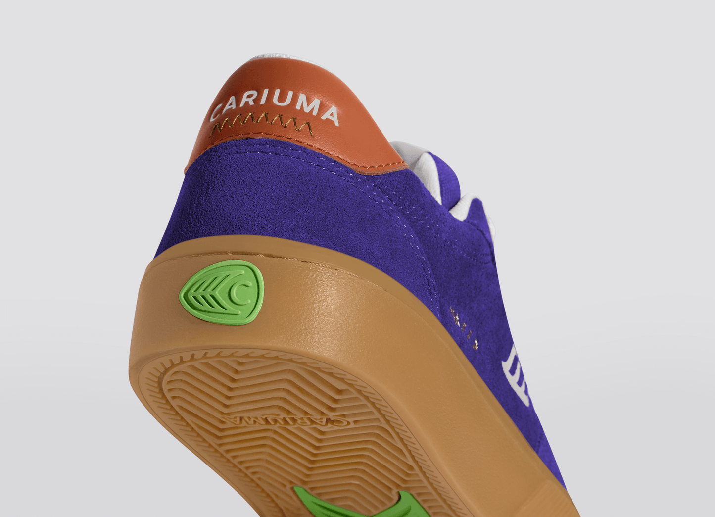 NAIOCA Gum Liberty Purple Suede Off-White Logo Orange Sneaker Women