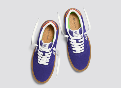 NAIOCA Gum Liberty Purple Suede Off-White Logo Orange Sneaker Women