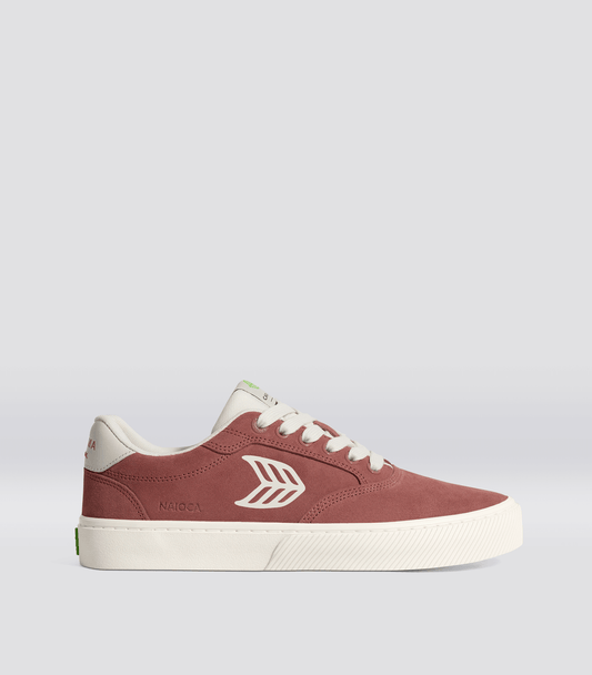 NAIOCA Withered Rose Suede Ivory Logo Sneaker Men