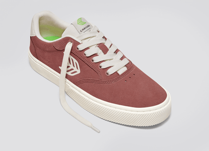 NAIOCA Withered Rose Suede Ivory Logo Sneaker Women