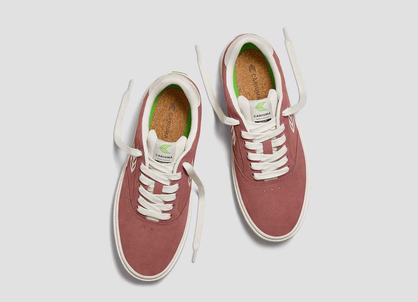 NAIOCA Withered Rose Suede Ivory Logo Sneaker Women