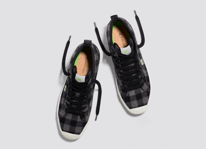 OCA High Black Plaid Sneaker Men