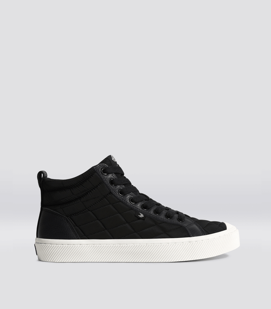 OCA High Quilt Black Premium Leather Sneaker Men