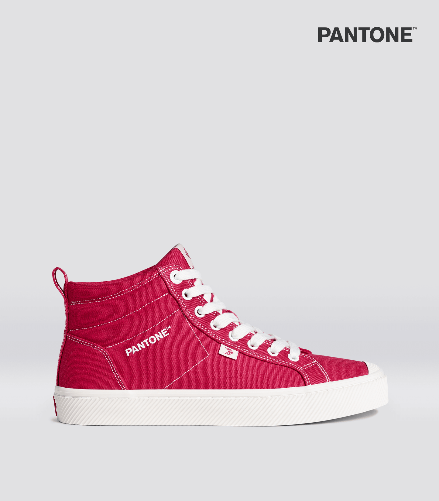 OCA High Pantone Viva Magenta Canvas Contrast Thread Sneaker Men