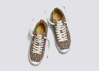 OCA High Stripe Leopard Print Suede Sneaker Women