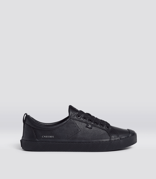 OCA Low All Black Premium Leather Sneaker Men