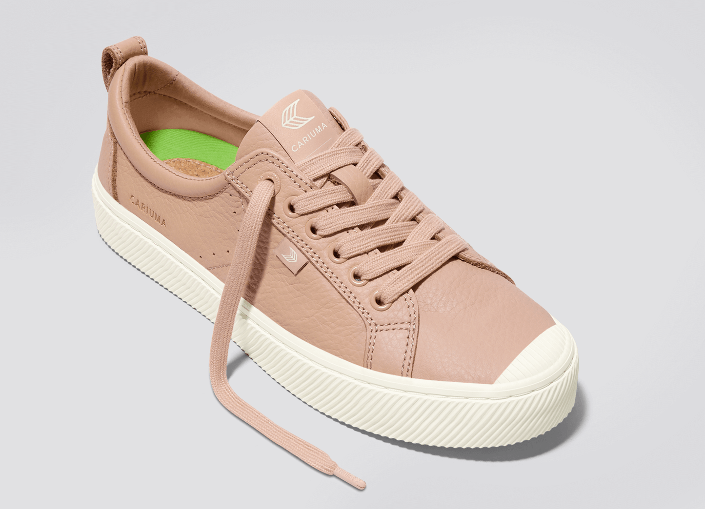 OCA Low Beige Premium Leather Sneaker Men