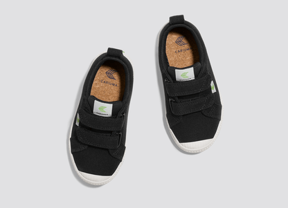 OCA Low Black Canvas Sneaker Kids