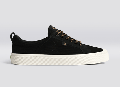 OCA Low Black Corduroy and Suede Sneaker Men