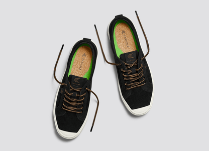 OCA Low Black Corduroy and Suede Sneaker Men