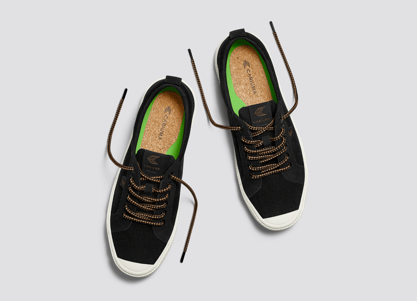 OCA Low Black Corduroy and Suede Sneaker Women