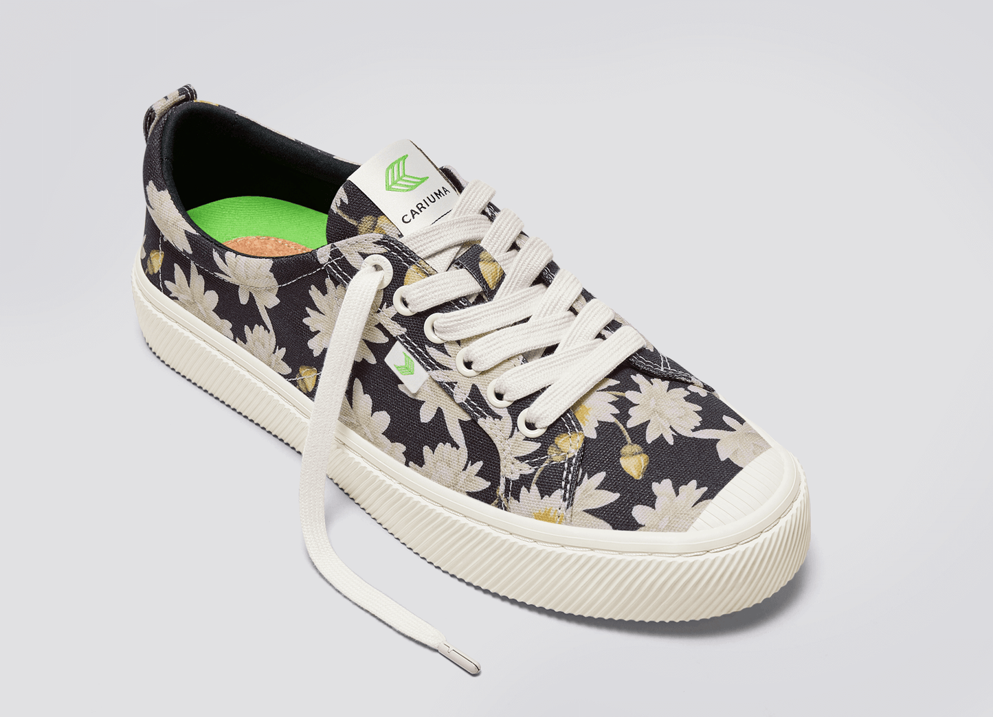 OCA Low Black Canvas Giant Lilies Sneaker Men