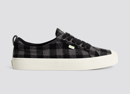 OCA Low Black Plaid Sneaker Men