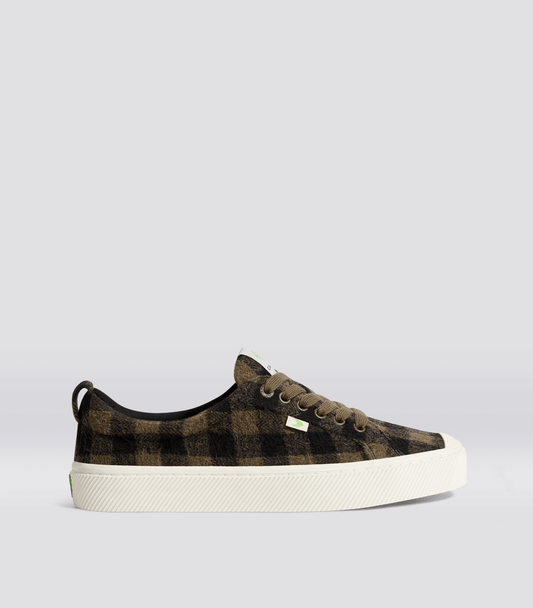 OCA Low Brown Plaid Sneaker Women