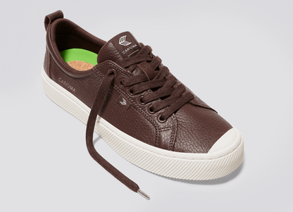 OCA Low Brown Premium Leather Sneaker Women