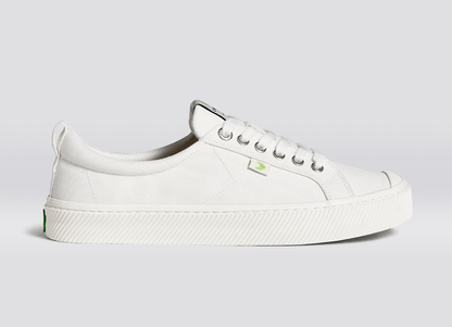 CUSTOM OCA Low Off-White Canvas Sneaker Men