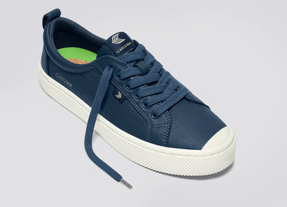 OCA Low Dark Denim Premium Leather Sneaker Men