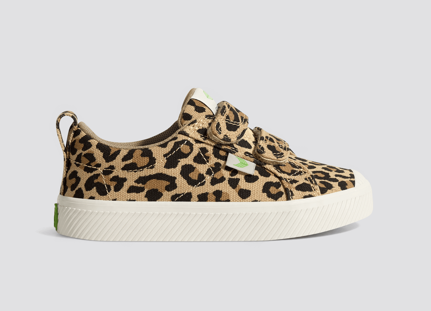 OCA Low Leopard Print Canvas Sneaker Kids