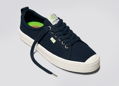 OCA Low Navy Canvas Sneaker Women