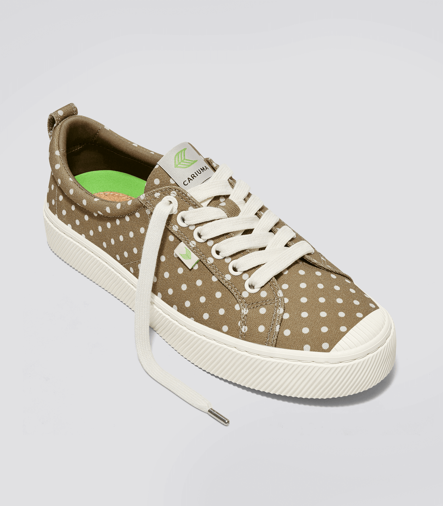 OCA Low Stripe Leopard Print Canvas Sneaker Women