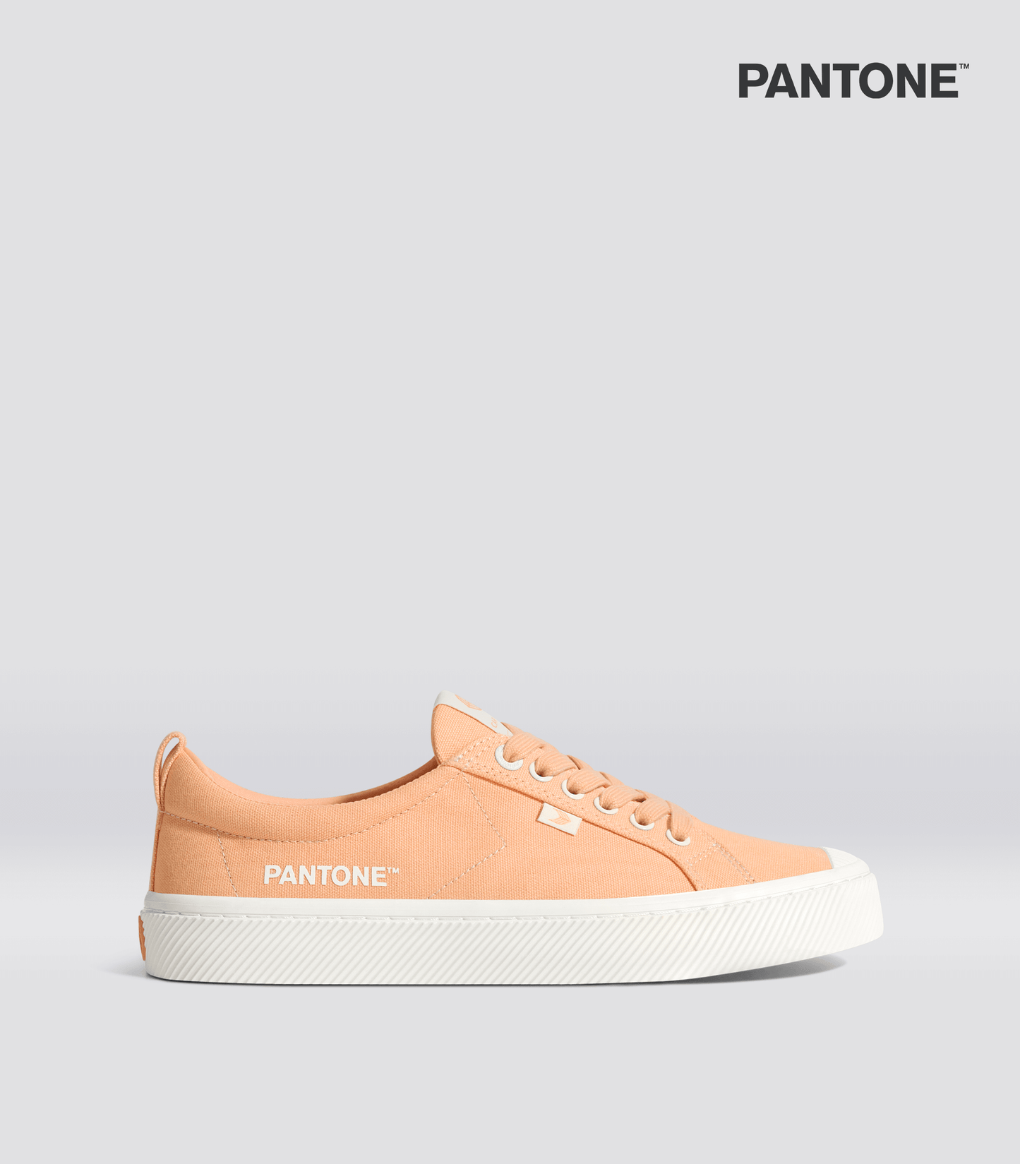 OCA Low Pantone Peach Fuzz Canvas Contrast Thread Sneaker Women