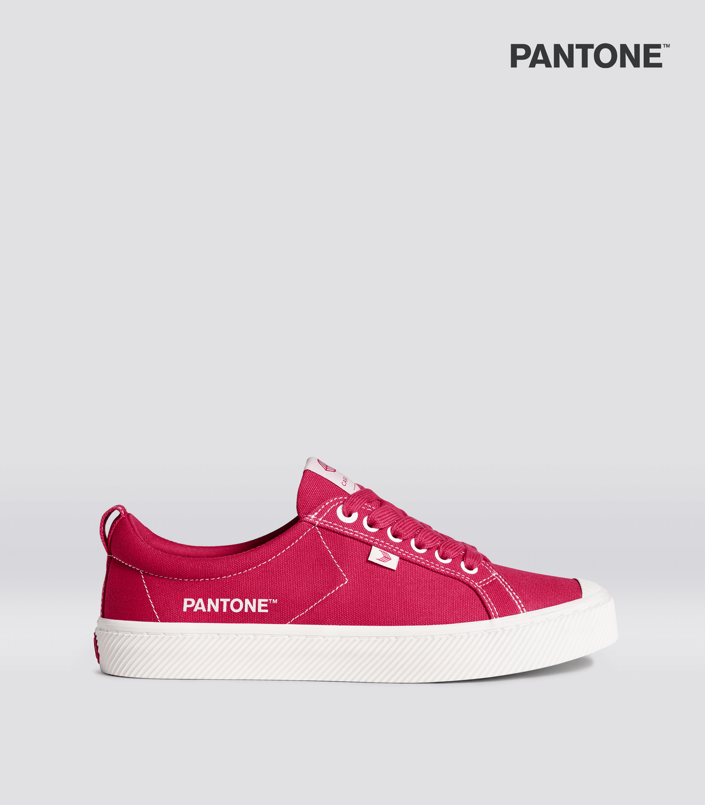 OCA Low Pantone Viva Magenta Canvas Contrast Thread Sneaker Men