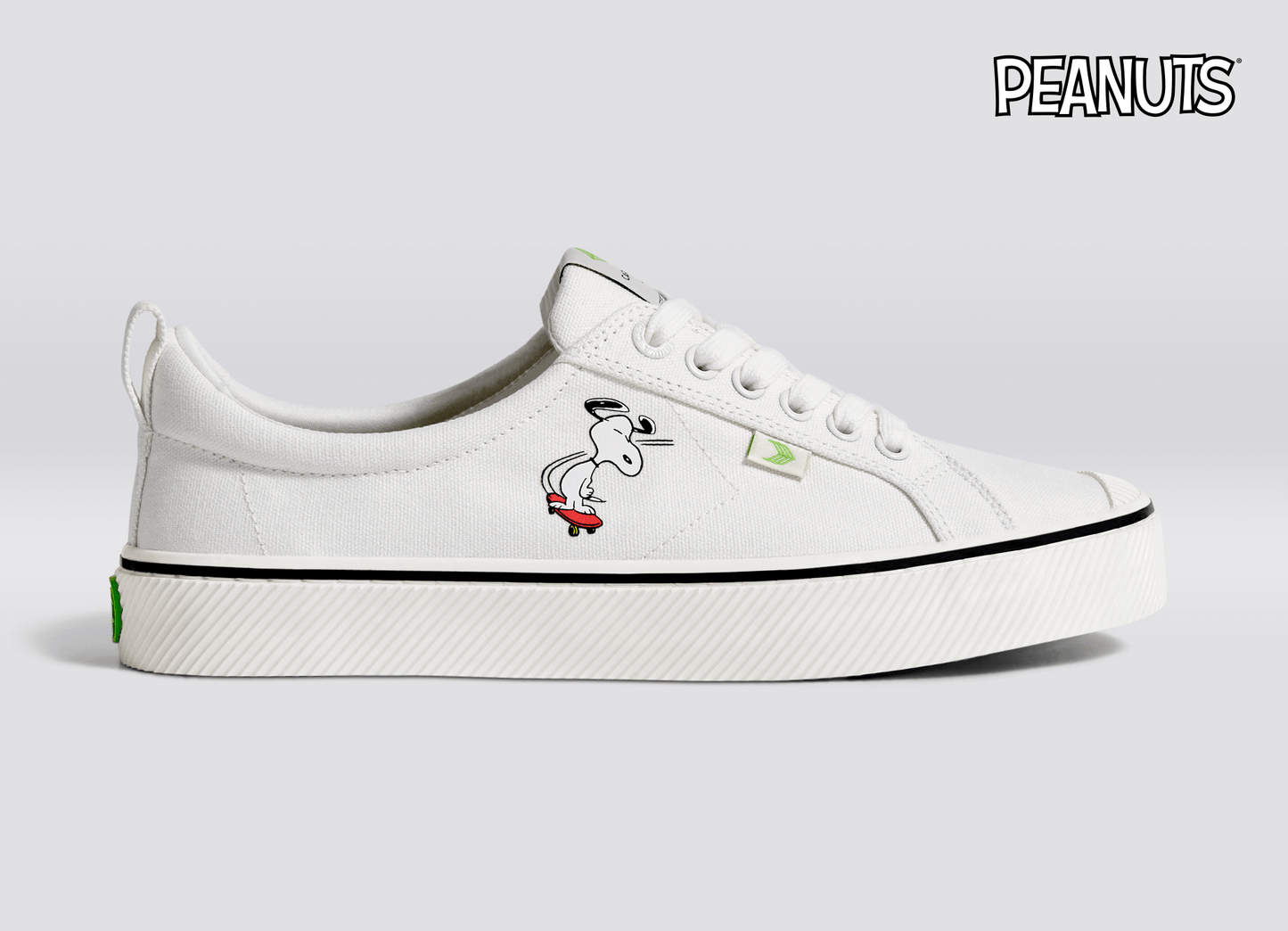 PEANUTS OCA Low Snoopy Skate Off-White Canvas Sneaker Men