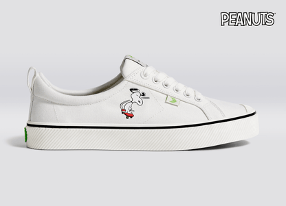 PEANUTS OCA Low Snoopy Skate Off-White Canvas Sneaker Men