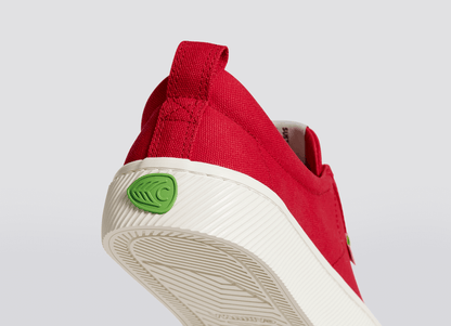 OCA Low Red Canvas Sneaker Women