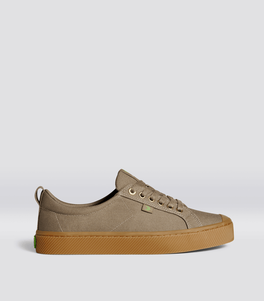 OCA Low Gum Burnt Sand Canvas Sneaker Women