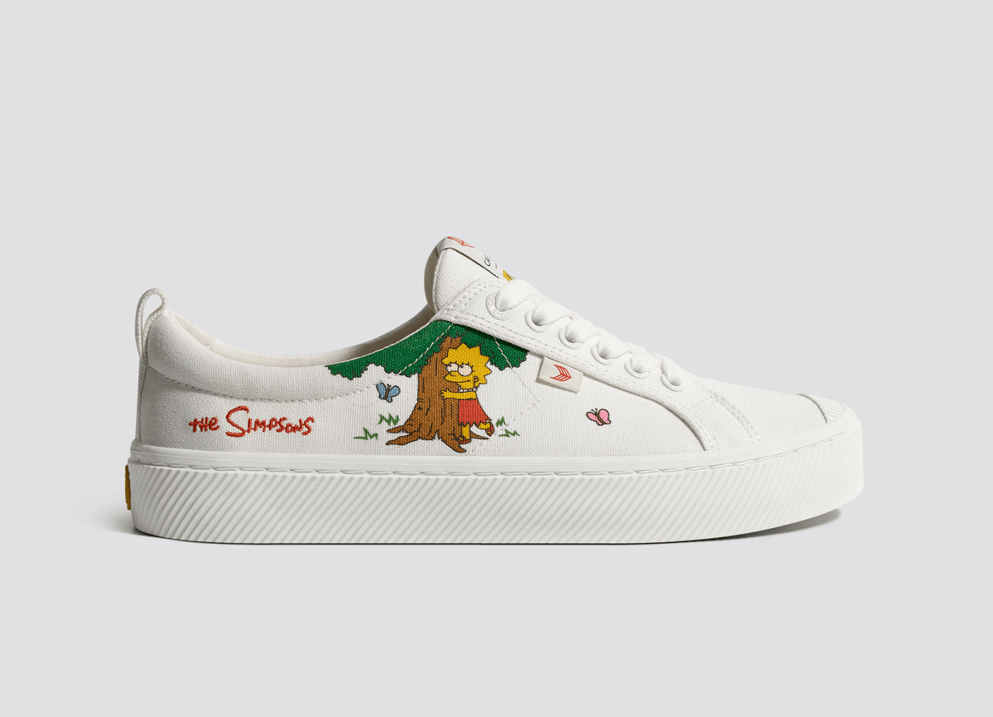 The Simpsons OCA Low White Canvas Lisa Tree Sneaker Women