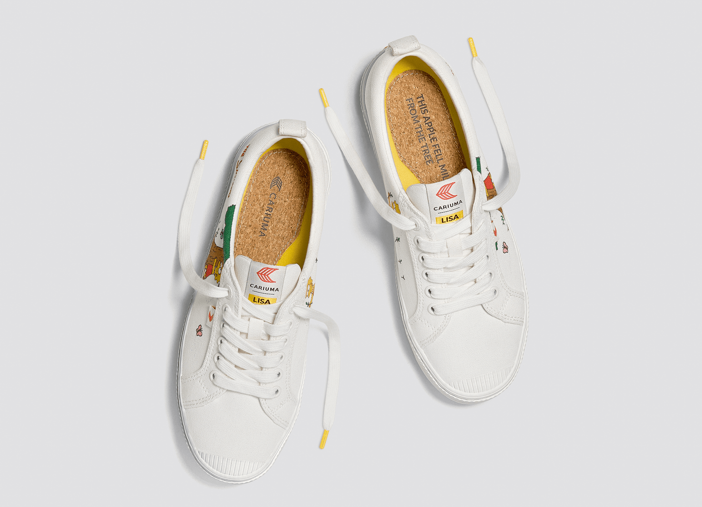 The Simpsons OCA Low White Canvas Lisa Tree Sneaker Men