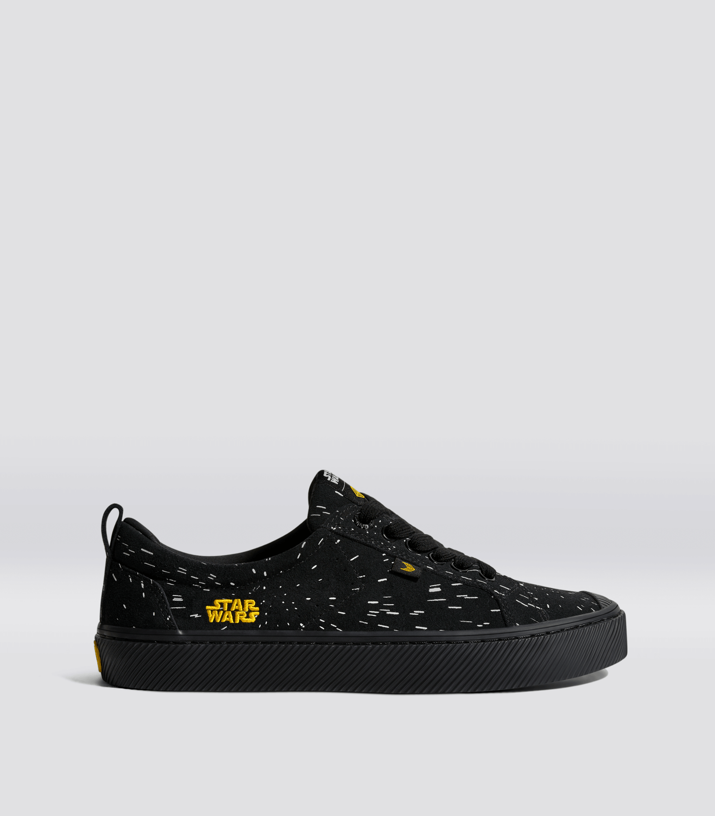 STAR WARS OCA Low Black Suede Light Speed Graphic Print Sneaker Women