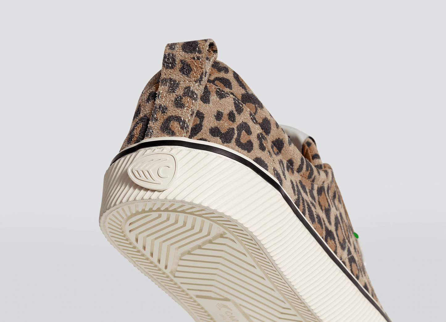 OCA Low Stripe Leopard Print Suede Sneaker Men