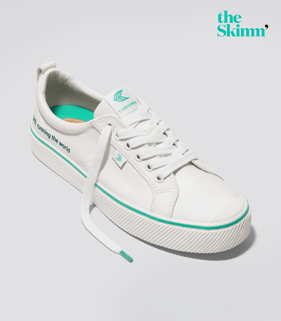 Women's theSkimm Off-White Canvas Sneakers | OCA Low - CARIUMA