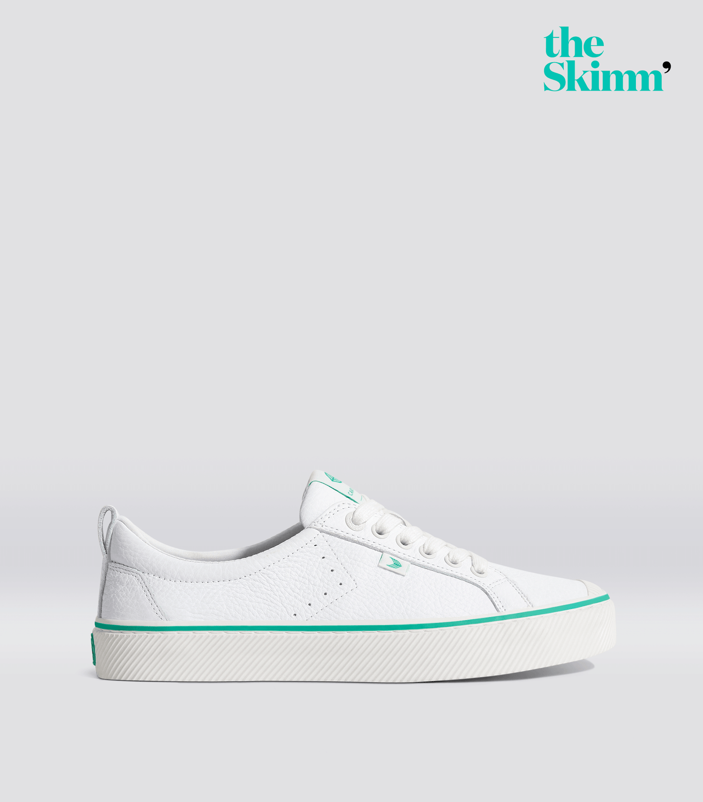 The Skimm OCA Low White Premium Leather Sneaker Women