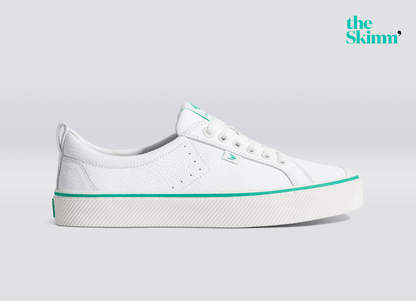 The Skimm OCA Low White Premium Leather Sneaker Women