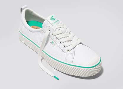 The Skimm OCA Low White Premium Leather Sneaker Women