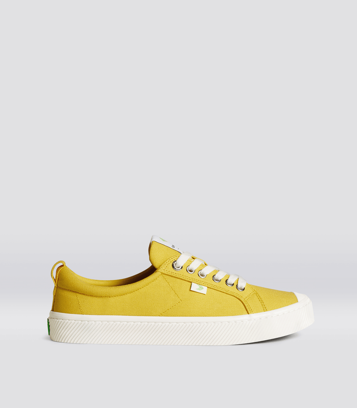 CARIUMA: Women's Canvas Low Top Off-White Sneakers | OCA Low