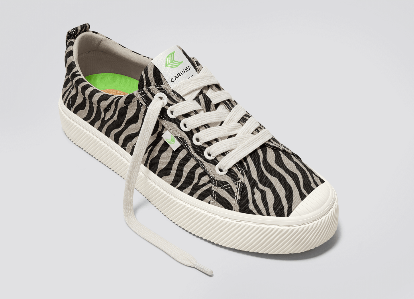 OCA Low Zebra Print Canvas Sneaker Women