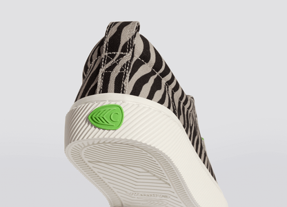 OCA Low Zebra Print Canvas Sneaker Women