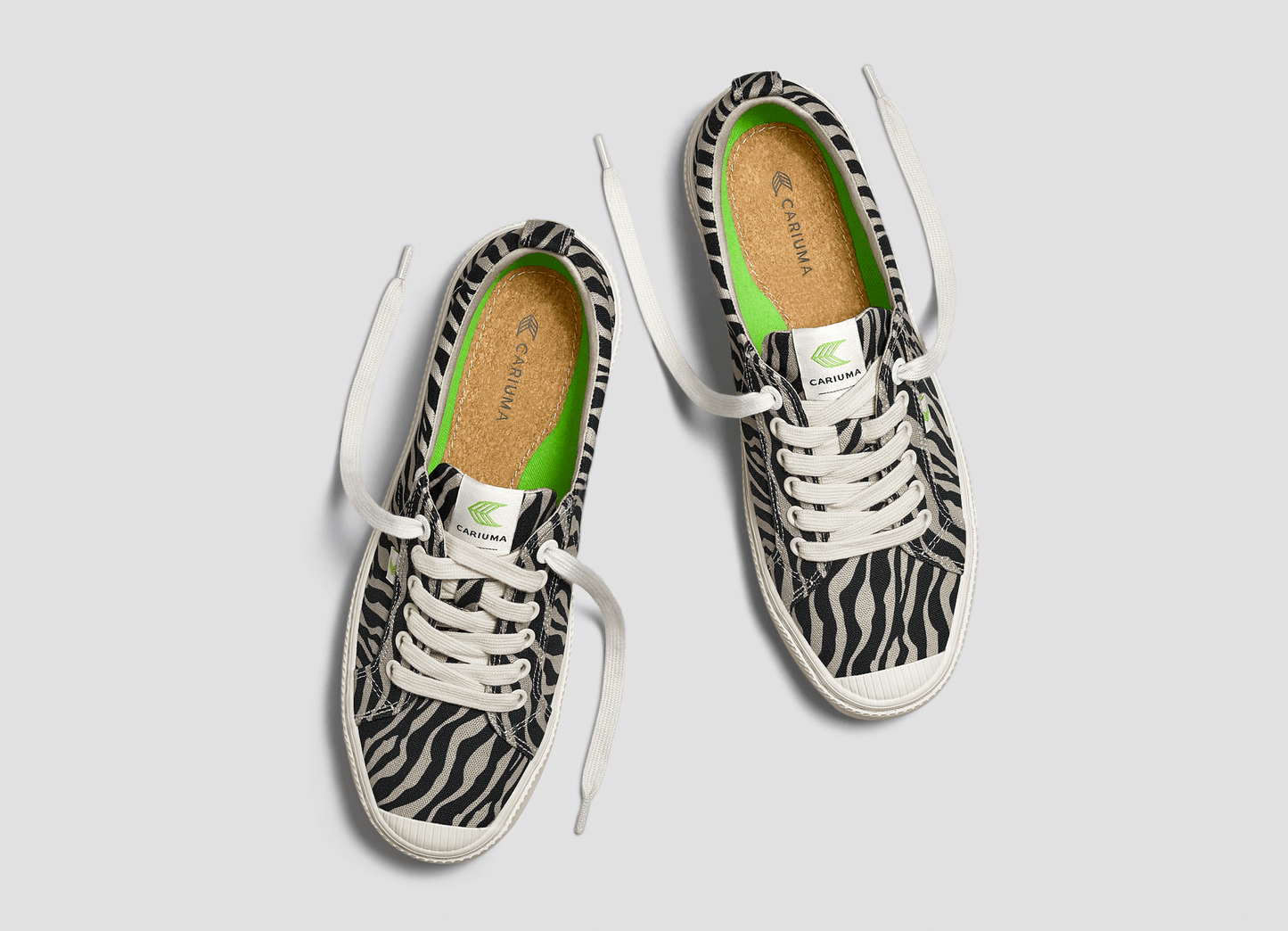 OCA Low Zebra Print Canvas Sneaker Women